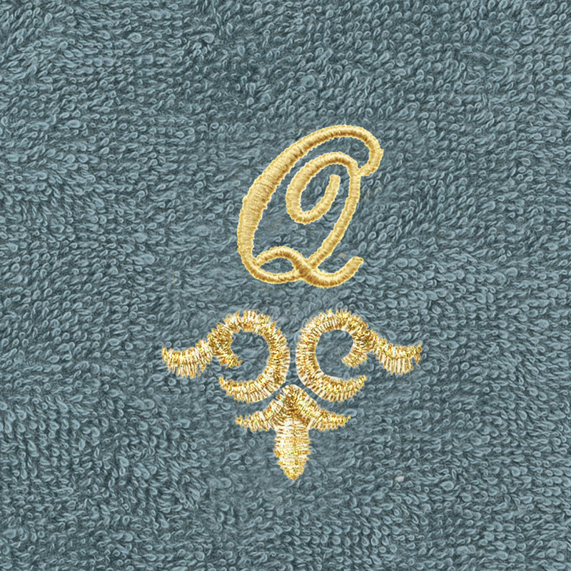 Ensemble de serviettes 100% lin Linica, Q, Paquet de 2 débarbouillettes, Sarcelle