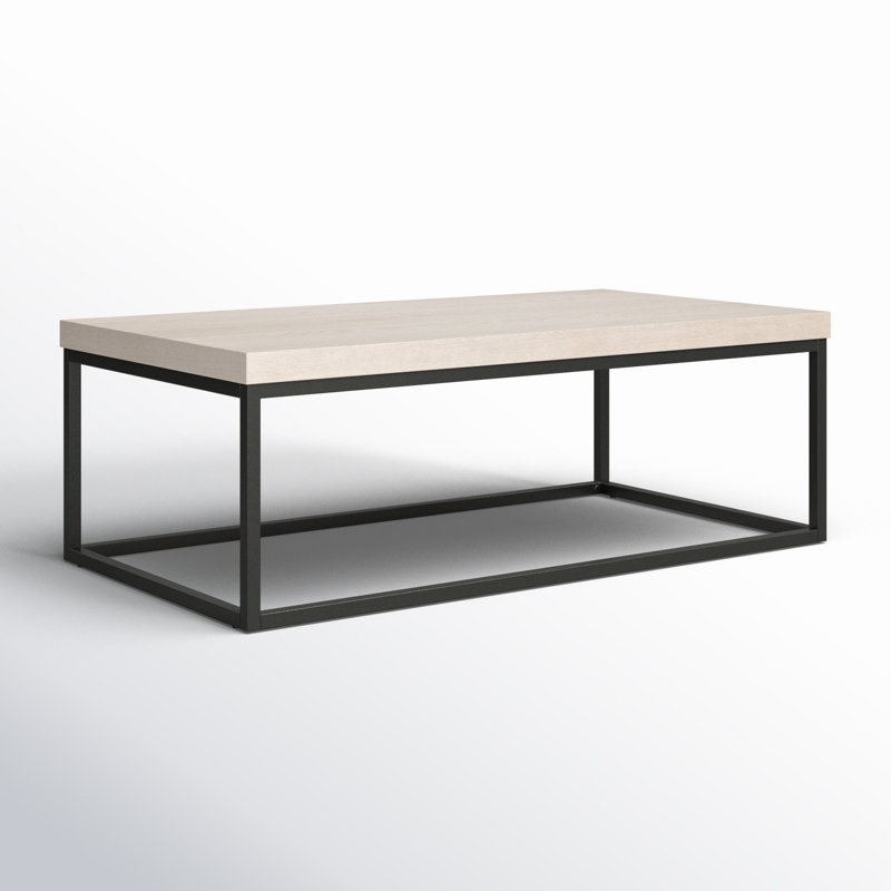 Brayton 52" Rectangular Coffee Table White Wash