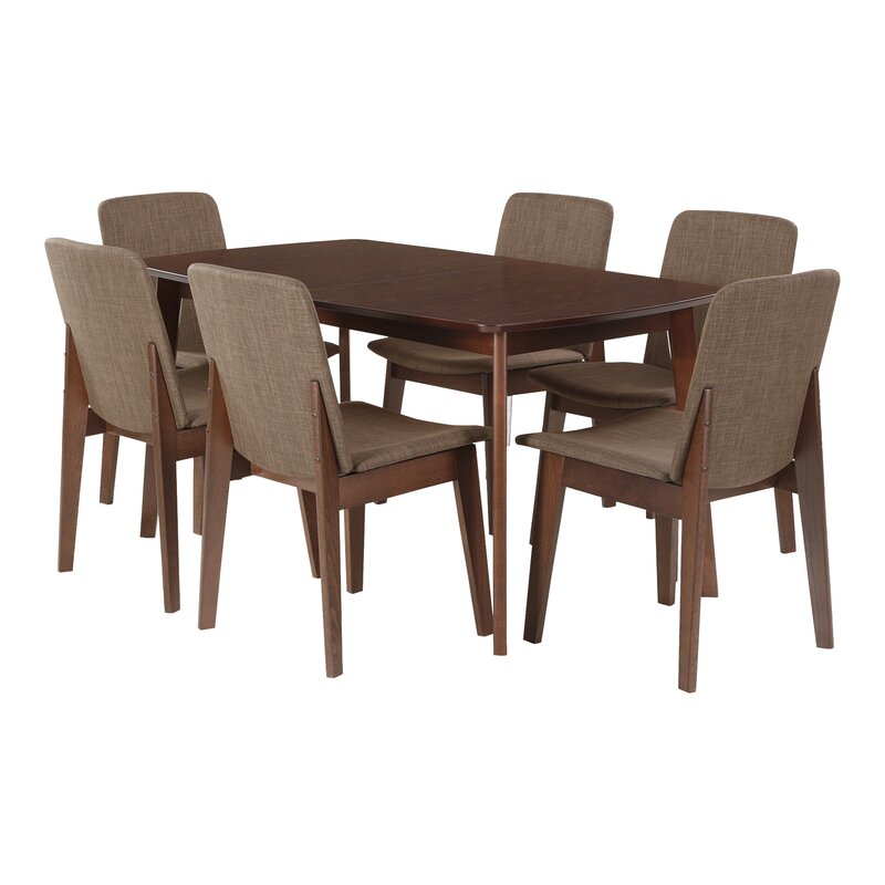 George Oliver Tahquitz Extendable Butterfly Leaf Dining Set & Reviews ...