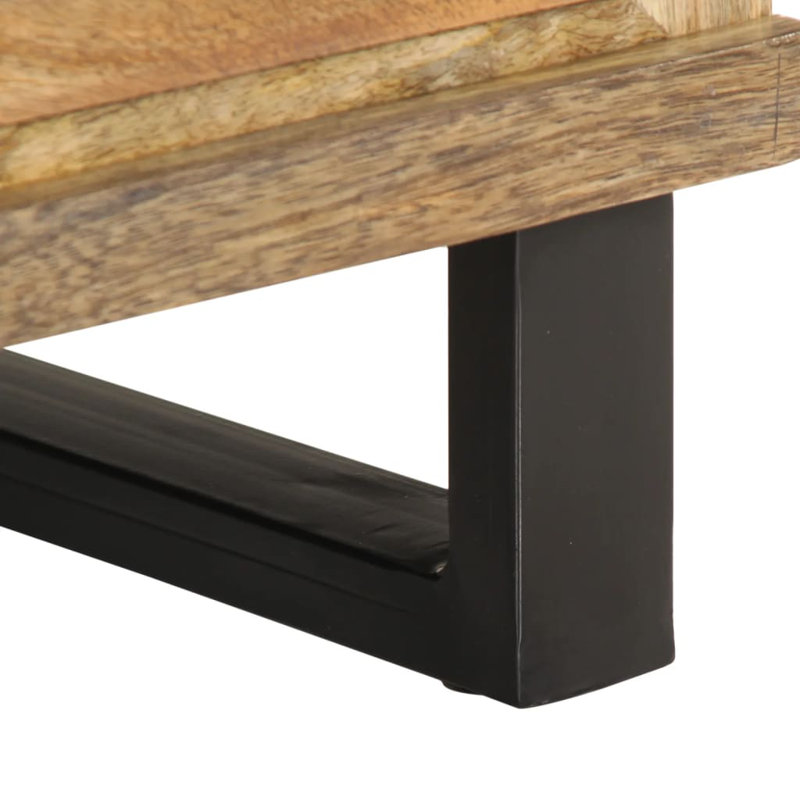 7 40cm W Steel Bedside Table, Brown