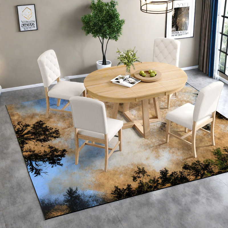 Ensemble de table de salle à manger (doit inclure à la fois la table et la chaise), ensemble rétro en bois extensible pour la maison