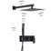 Thermostatic Complete Shower System with Rough in-Valve