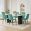 Ensemble de table de salle à manger 70,9 po Marble Texture-1587023310-1587475902-1587023304