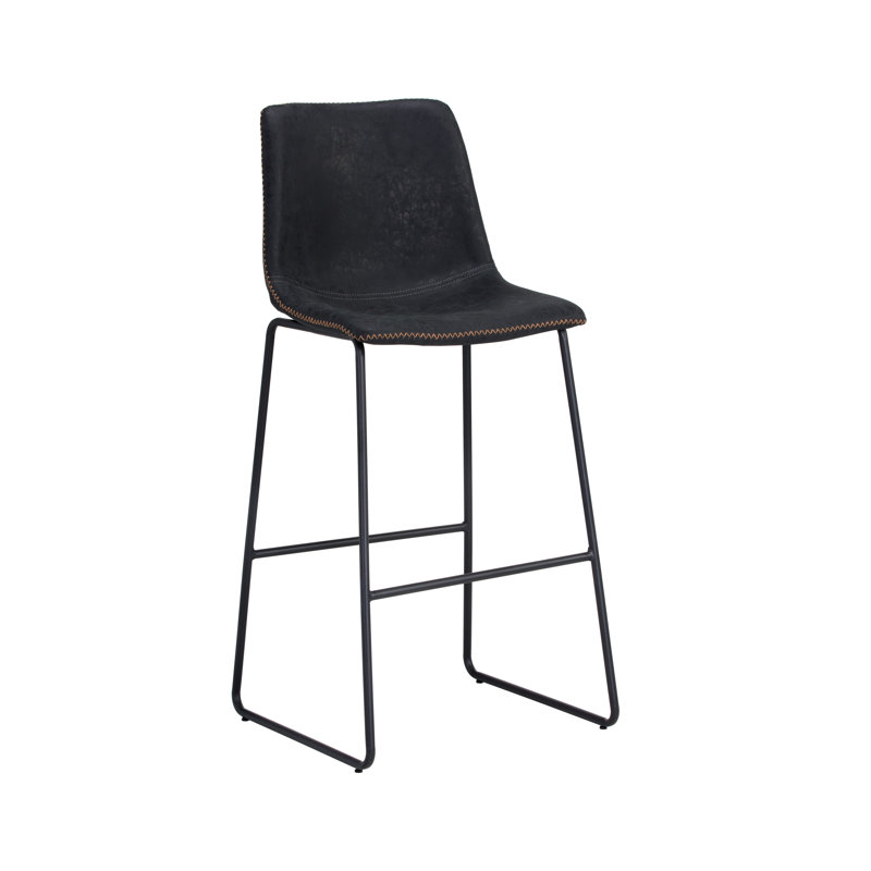 Cal Barstool - Antique Black in , Black, Bar Stool (30" Seat Height)
