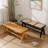 45” Natural Rattan Entryway Bench With Footrest-1307864440