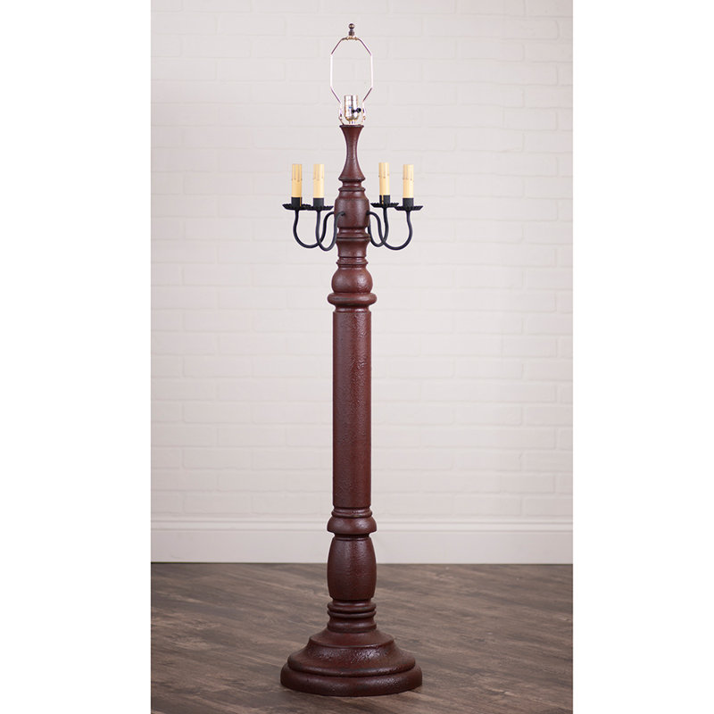 Giles 60.5'' Candelabra Floor Lamp, Red