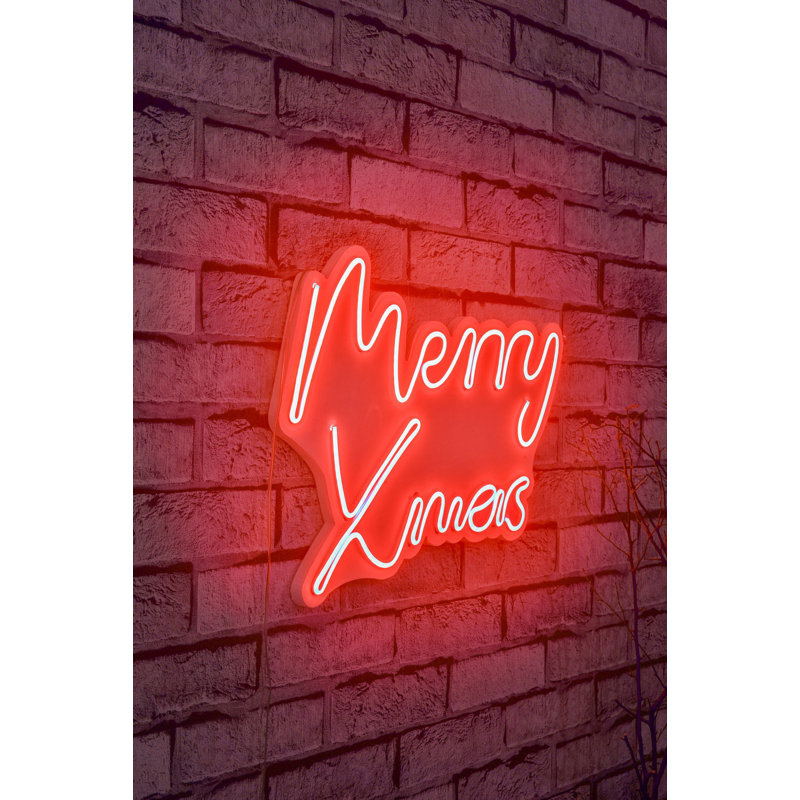Flexible LED Neon Strip Lights, Waterproof (IP67), Red Color, 17.0 x 13.0 x 0.8 inches | 12V 4A DC Adaptor, 470 Lumen, 3500K | Built-in Wall Hanging System, Perfect for Home Decor & Party Lighting