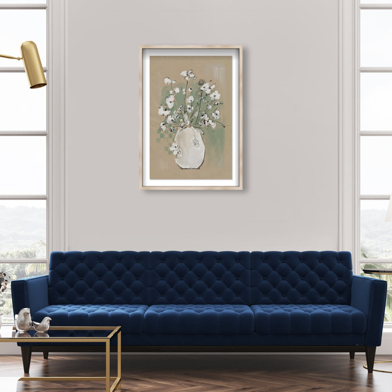 Spring Energy Print by Oliver Gal, 37.5" H x 25.5" W, Natural Oak Shadowbox