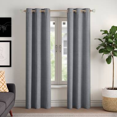 YANFENQI Curtain Grommets Irish Grommet Short Divider for Room Separation  Acoustic Fabric 63Inch Width by 80Inch Length,2 Panels