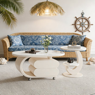 Table basse Rock Slab avec rangement