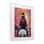 «Riding Into The Sunset», reproduction sous verre encadrée, conception de Susan Ball