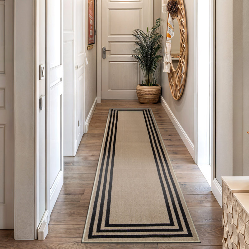 Tapis d'intérieur tissé à la machine Bolk, Cream, 2 pi x 12 pi
