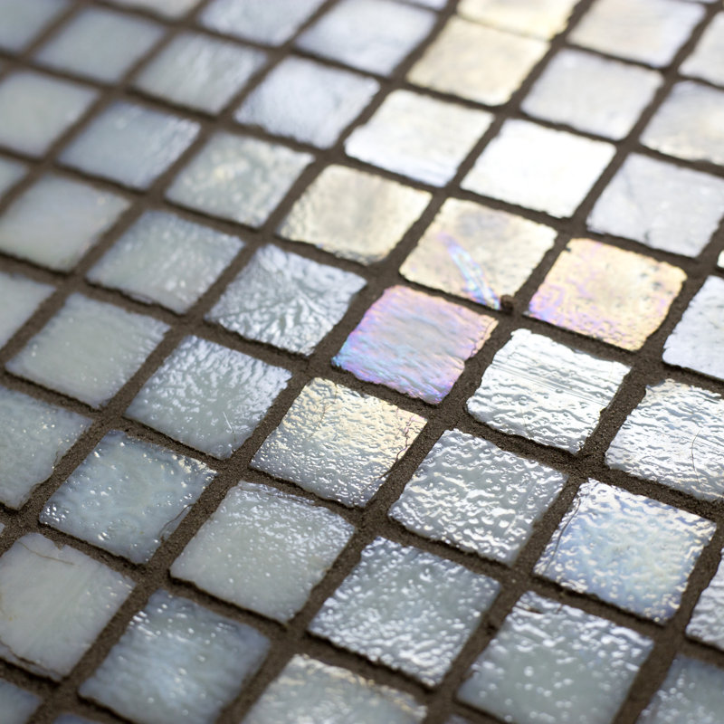 Leed Amber 1" x 1" Glass Grid Mosaic Wall & Floor Tile