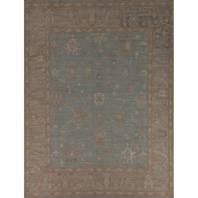 Tapis bleu Oushak