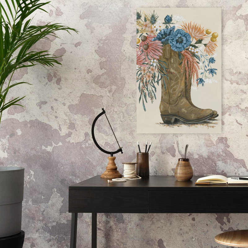 Art floral contemporain, H 24 po x l 16 po