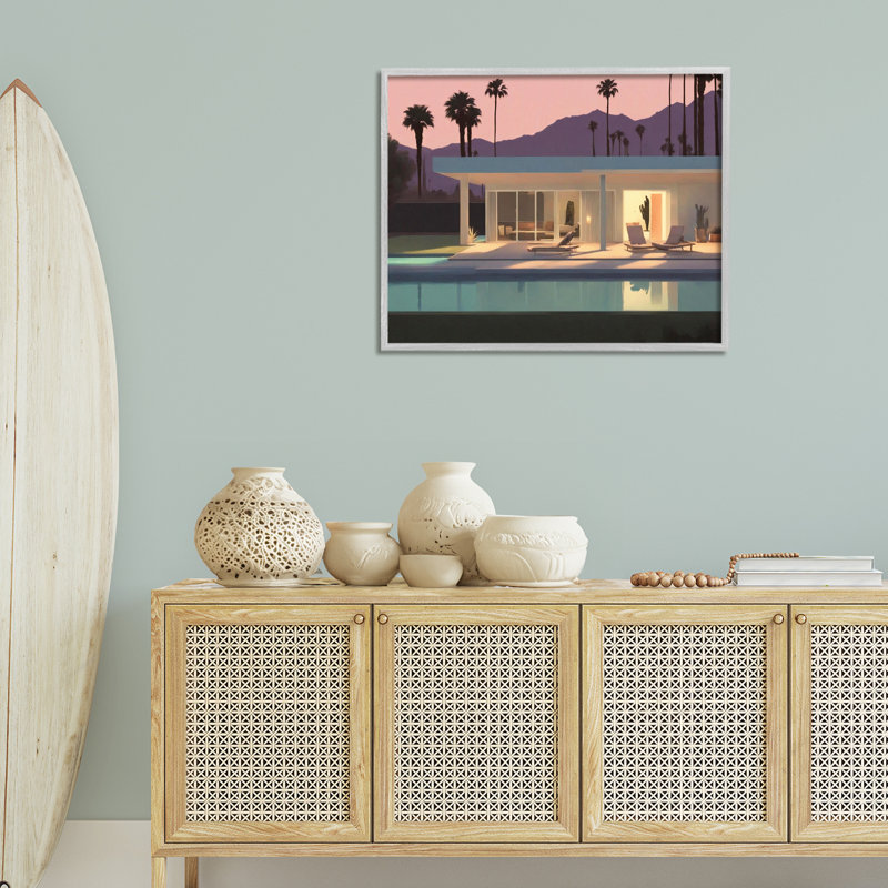 «Summer Pool Reflection», estampe numérique par Noah Bay, Estampe numérique Farmhouse, H 24 po x l 30 po