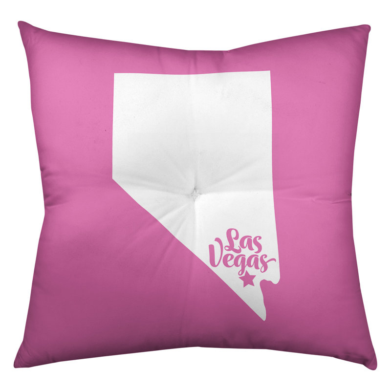 Coussin de sol touffeté nevada, 26 po x 26 po, Rose, Las Vegas