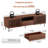 69.3'' W TV Stand Fits TV’S Up To 80'', Media Console With 2 Slat Doors, 5 Shelves And 1 Drawer