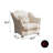 American Light Luxury Sofa French Leather Sofa Leather Armchair