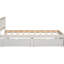 Lit simple moderne blanc lavé avec 2 tiroirs de rangement-1907955979