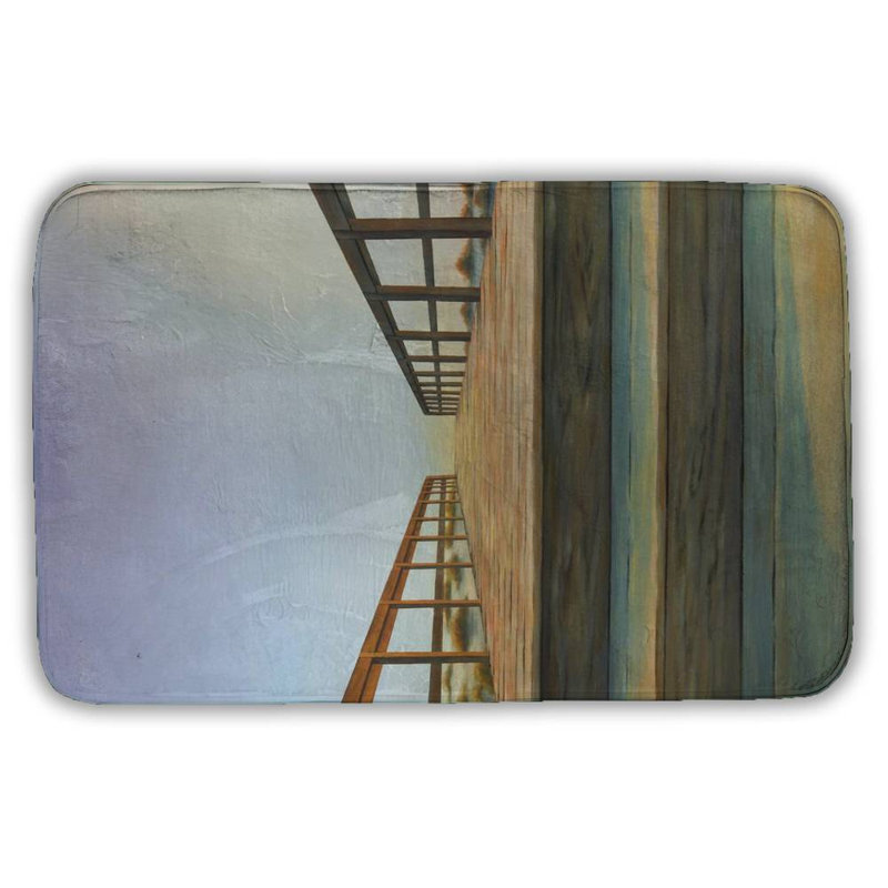 Footbridge Bath Mat with Non-Slip Backing - Quick Dry Memory Foam Bathroom Rug - Absorbent - Modern Plush Spa-Style - Machine Washable