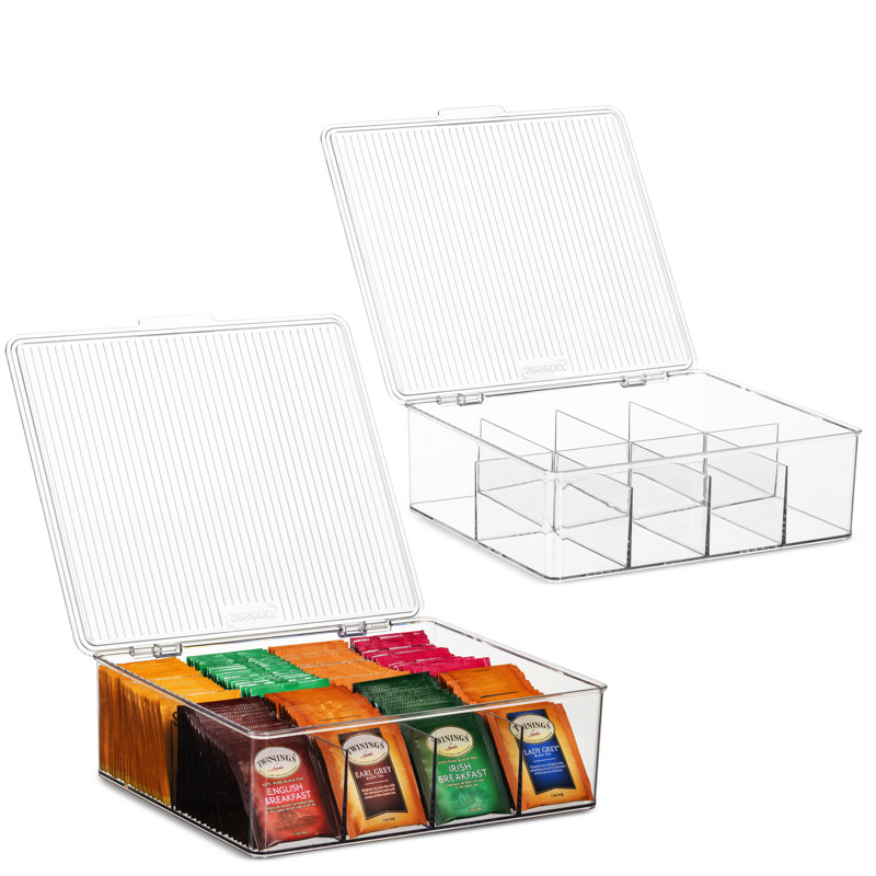 Abitha Plastic Tea Bag Organizer 2 Pack