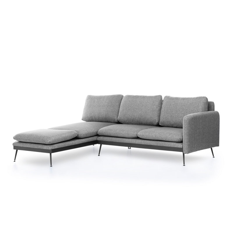 Canapé modulaire de 96,46 po Maristow, gris
