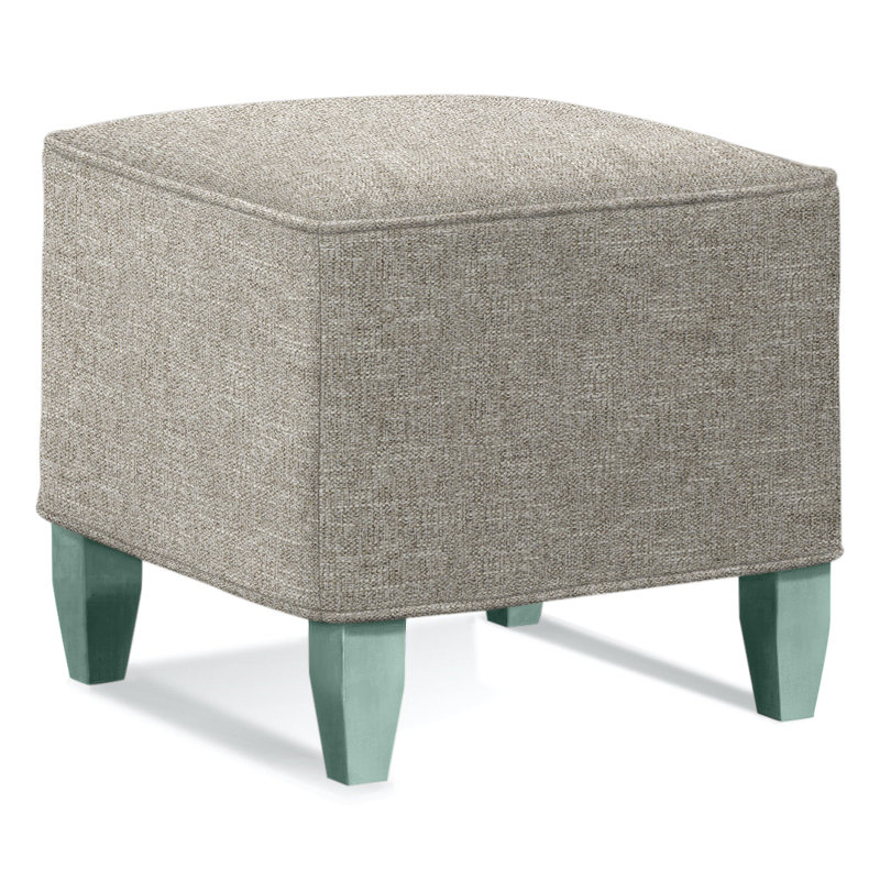 Brooklyn Upholstered Ottoman, Basic Gray 100% Polyester, Willow