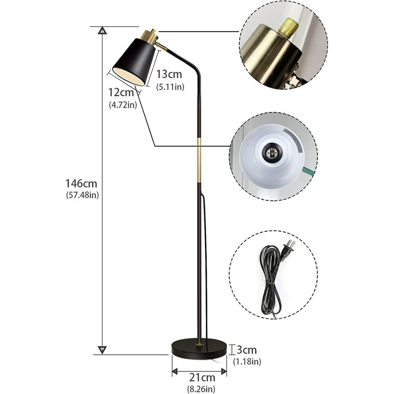 Natalja 57.48'' Task Floor Lamp