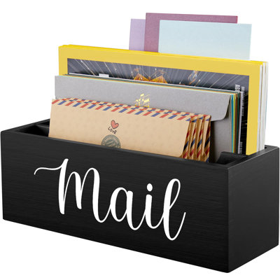 Mail Organizer,Mail Holder With 2 Slots, Wood Mail Zimbabwe