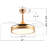 Maryann 42'' Retractable Ceiling Fan DC Motor with LED Lights and Remote-87239286
