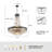 Maquisha 16-Light Dimmable Chinese (K9) Crystal Chandelier