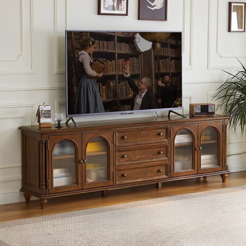 Meuble télé rétro brun