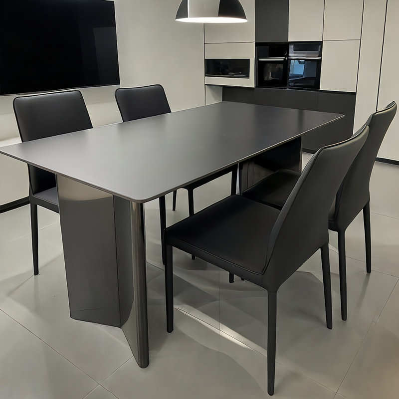 Table et chaise de salle à manger moderne et simple, H 29,5 po x L 62,9 po x l 31,4 po