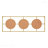 3-Piece Gold Rectangular Frame Wall Accent Mirror Set - Home Wall Decor