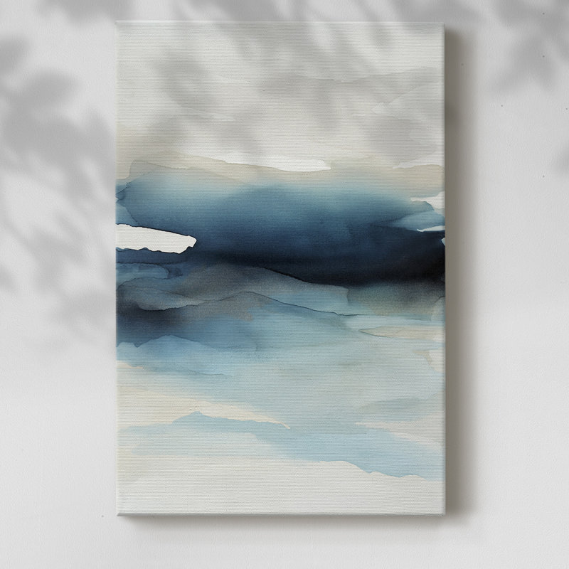 Vagues II - Cavas enveloppés de galerie, H 48 po x l 32 po
