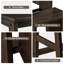 Banc échelle en bois d'hévéa pliable Fletchley-2090851124