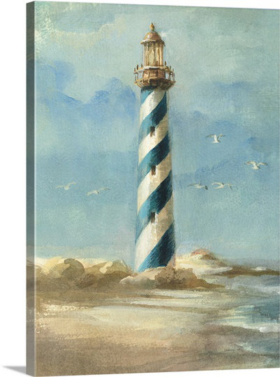 'Lighthouse I' Danhui Nai Painting Print Breakwater Bay 