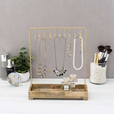 20-Hooks Display with Tray Jewellery Stand
