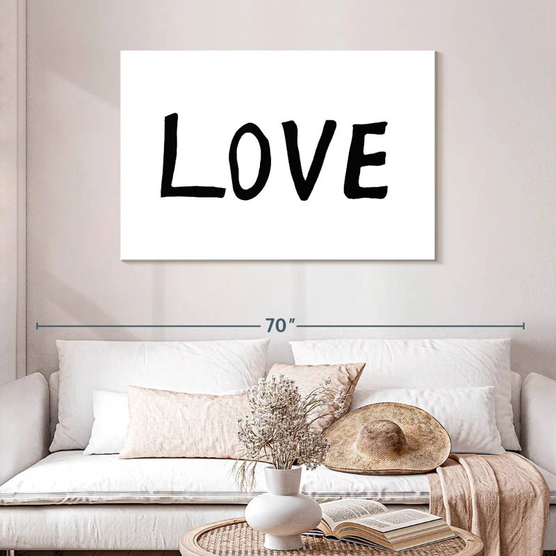Kema Love BW Wall Sign
