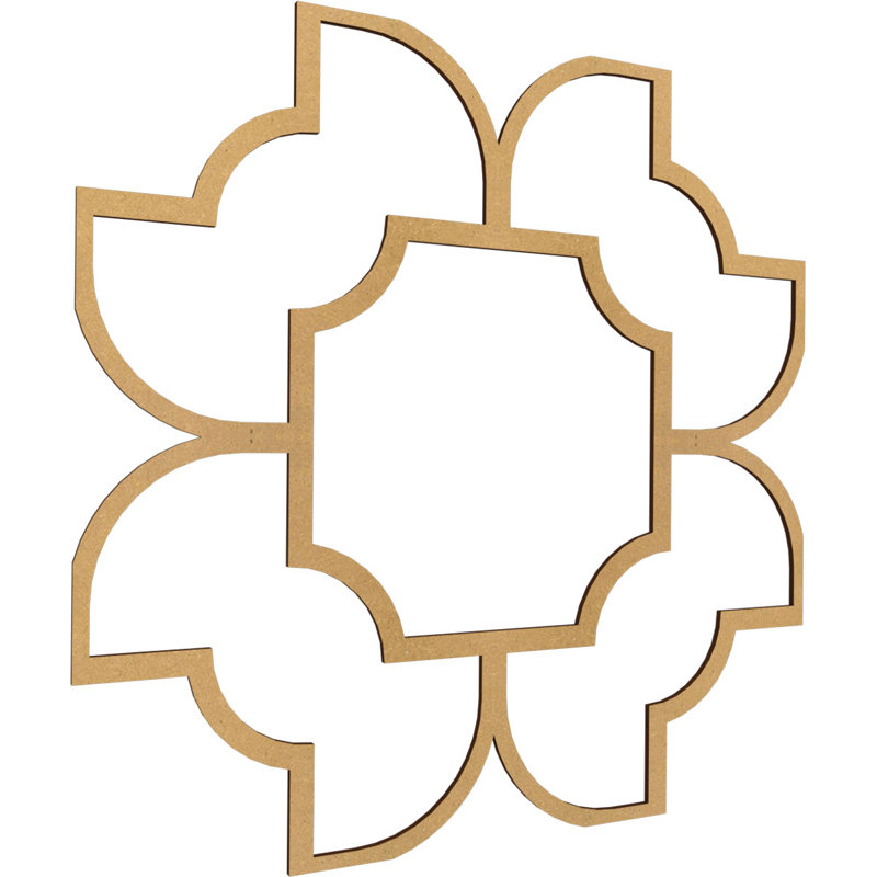 Anderson 3D Wall Panel in Wood (1-pack), 83" H x 83" W x 0.375" D