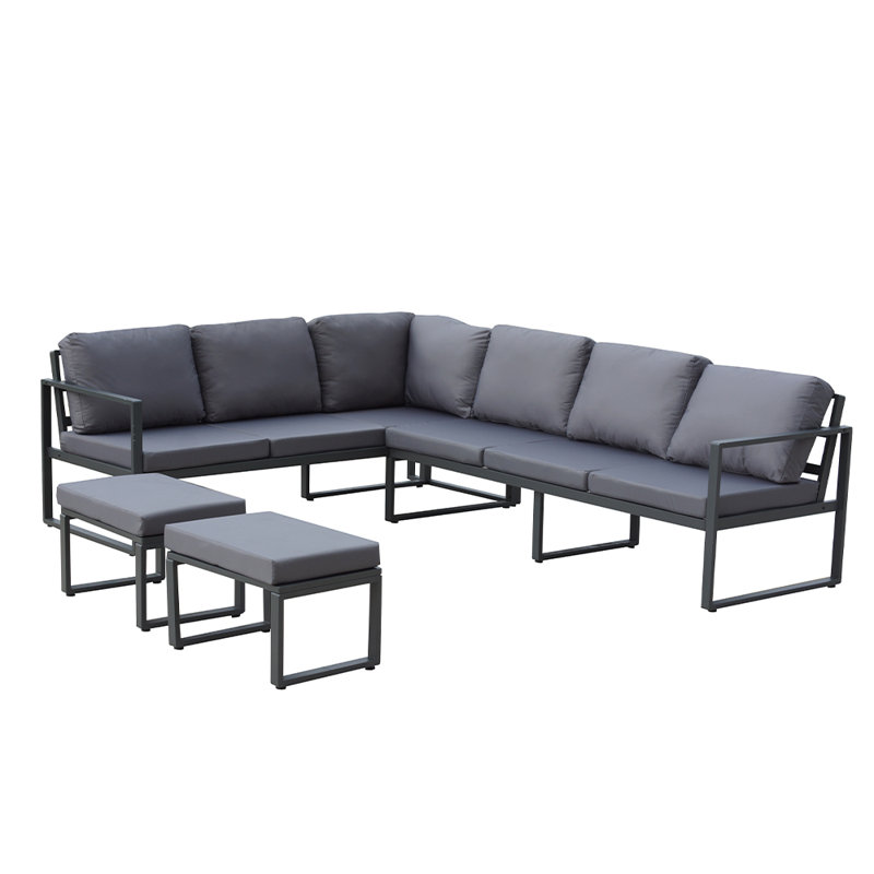 Muneef 8 - Person Patio Dining Set with , Cushions Included