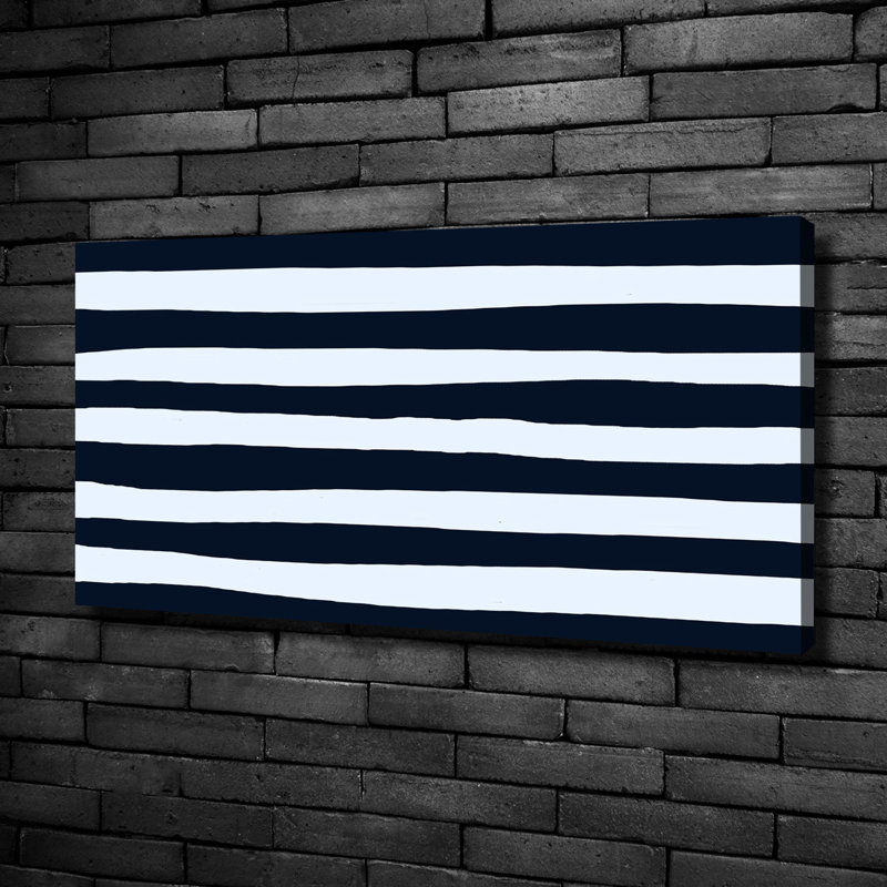 Striped Background - No Frame Print on Canvas