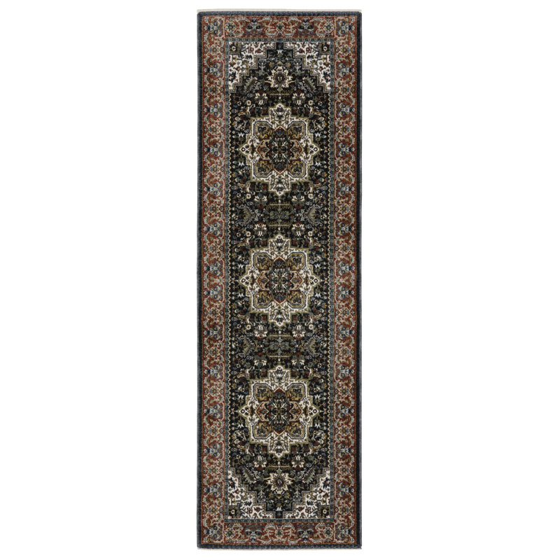 Tapis rectangulaire Sorusch, Tapis de couloir 2 pi 3 po x 7 pi 6 po