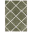 Tapis géométrique sauge / blanc-932435290