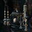 Courtly Check Medium Pillar Candlestick-723318519