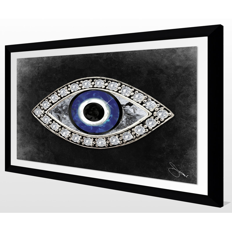 " I ", 21.5" H x 27.5" W x 0.75" D, Black Framed