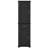 Tall Bathroom Storage Cabinet, Freestanding Storage Cabinet With Two Different Size Doors And Adjustable Shelf, Door Shelve Design, MDF Board With Painted Finish, Black-1572507827