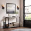 Console Farmhouse, table de vestibule, canapé à 2 niveaux de style lattes avec tablette, consoles pour vestibule, salon, couloir, vestibule-2131321373
