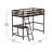 Riley Traditional Wood Slat Loft Bed with Integrated Desk & Ladder-72424425-72424424